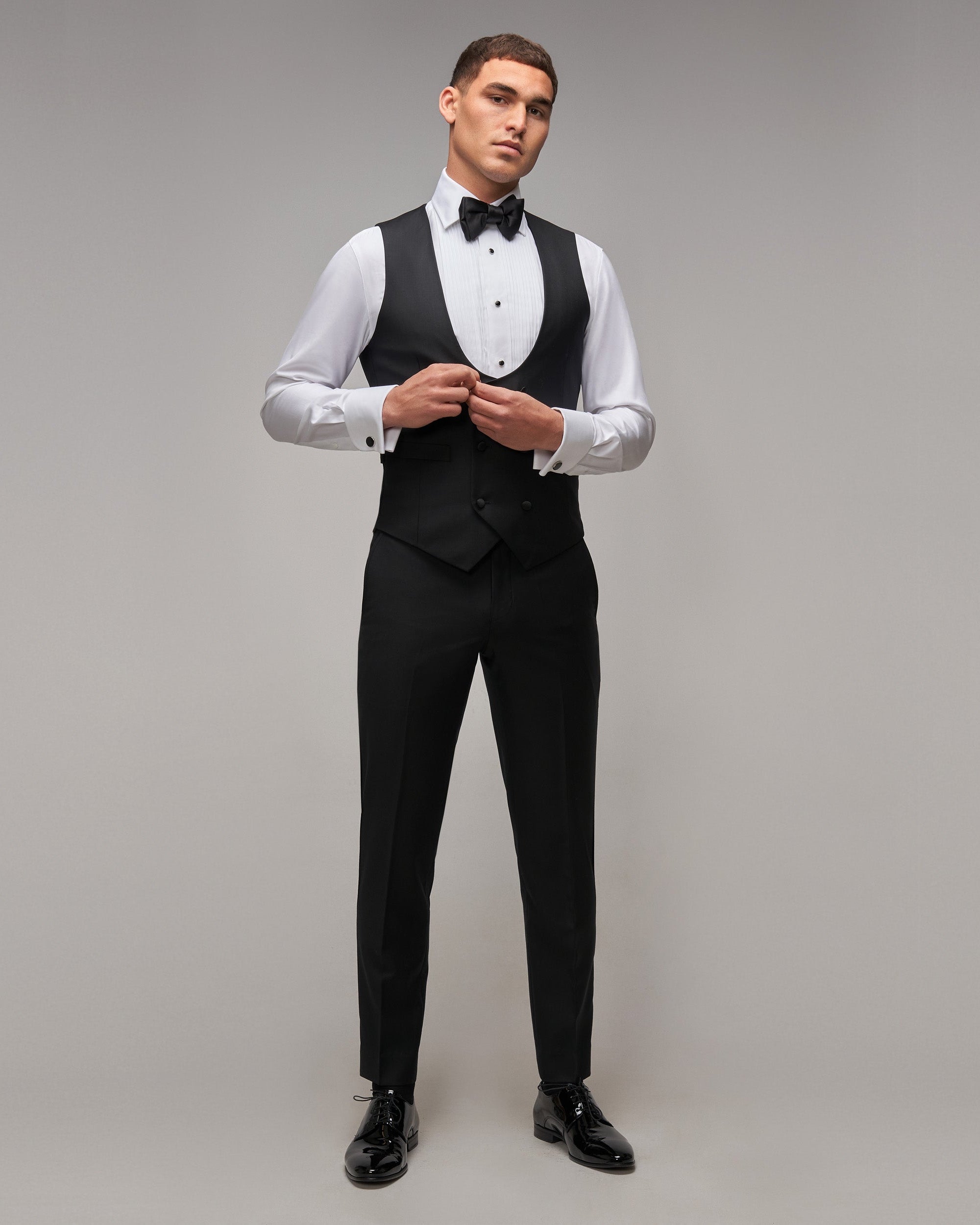 Black Shawl Collar Tuxedo - Brent Wilson