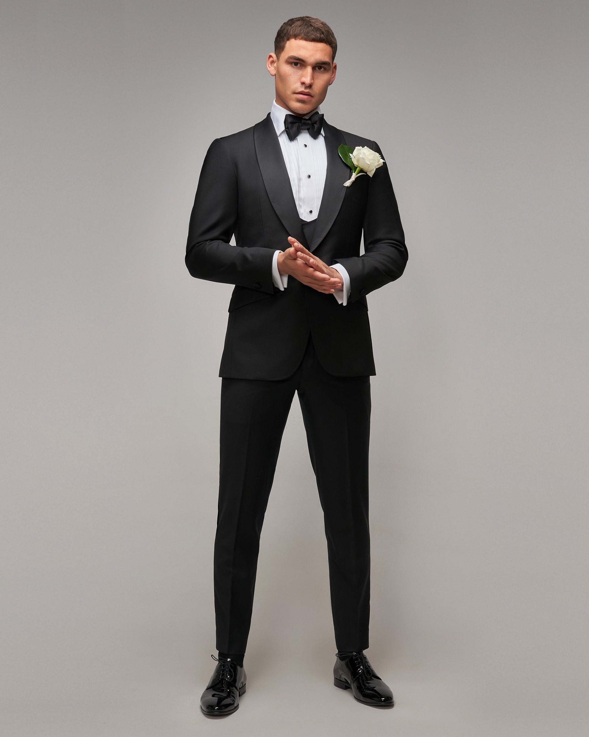 Black Shawl Collar Tuxedo - Brent Wilson