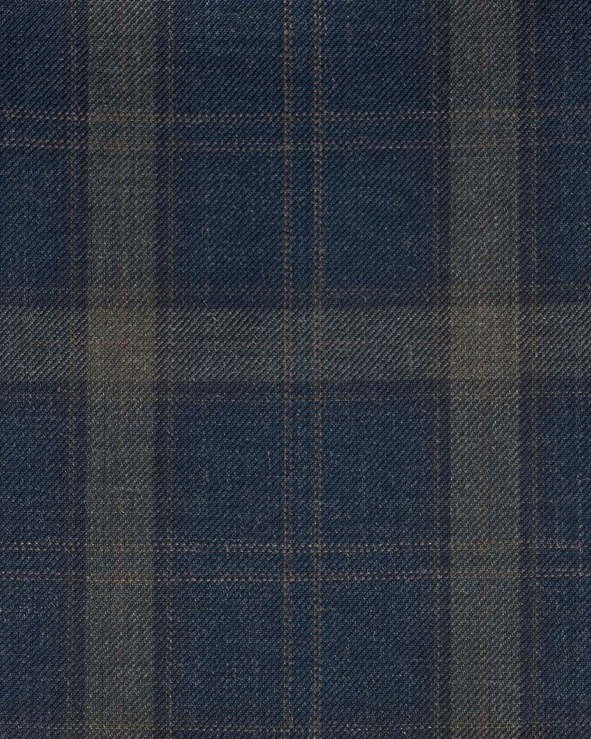 Blue / Brown Check Suit - Brent Wilson