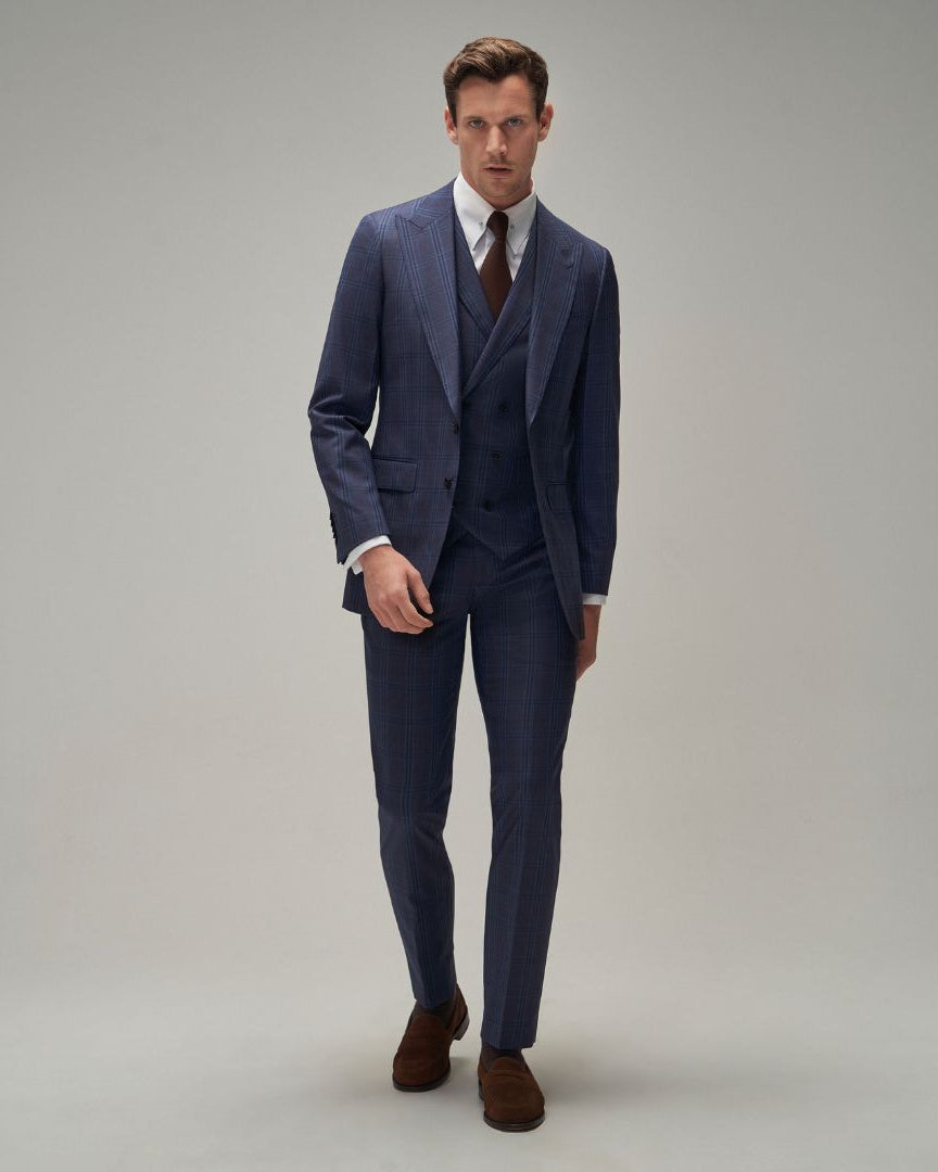 Blue Check Suit - Brent Wilson