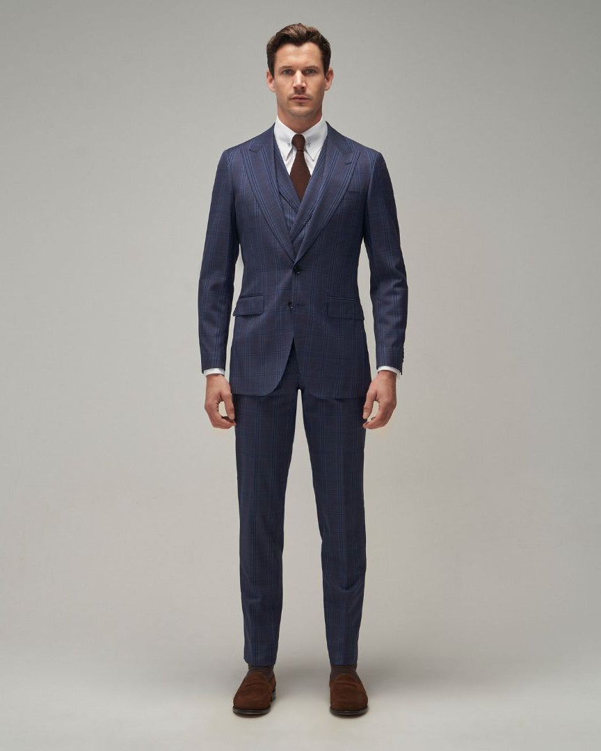 Blue Check Suit - Brent Wilson