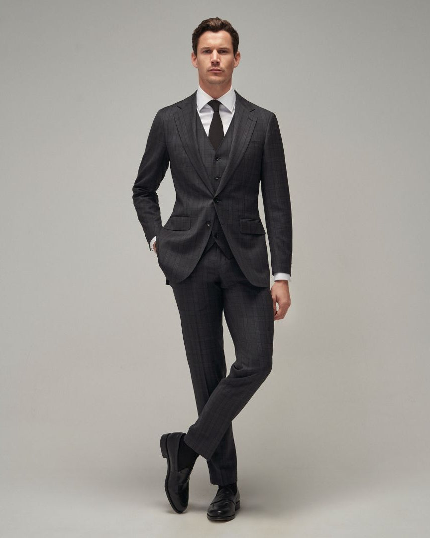 Charcoal Check Suit - Brent Wilson