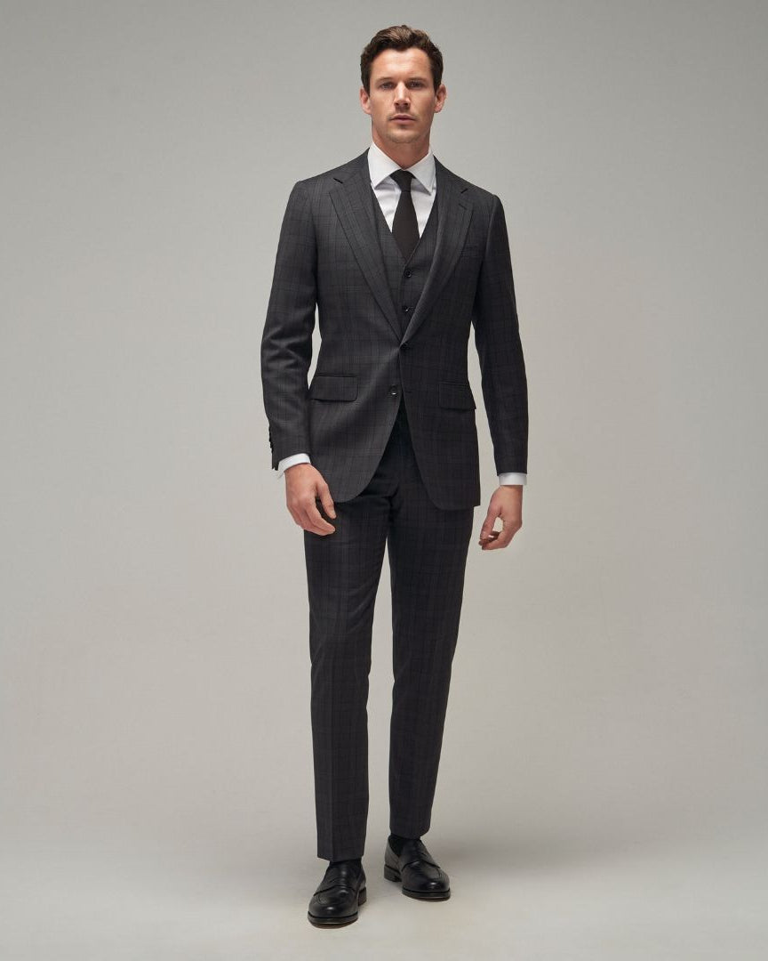 Charcoal Check Suit - Brent Wilson