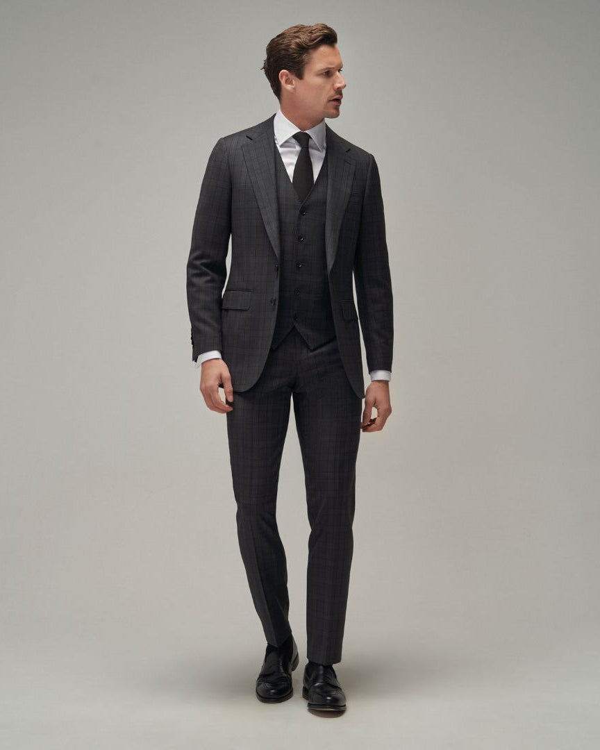 Charcoal Check Suit - Brent Wilson