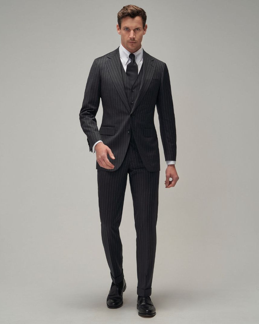 Charcoal Stripe Suit - Brent Wilson