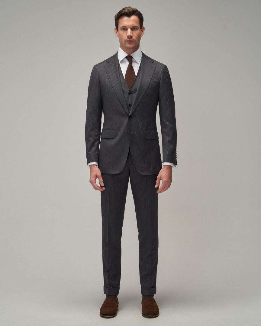 Grey Stripe Suit - Brent Wilson