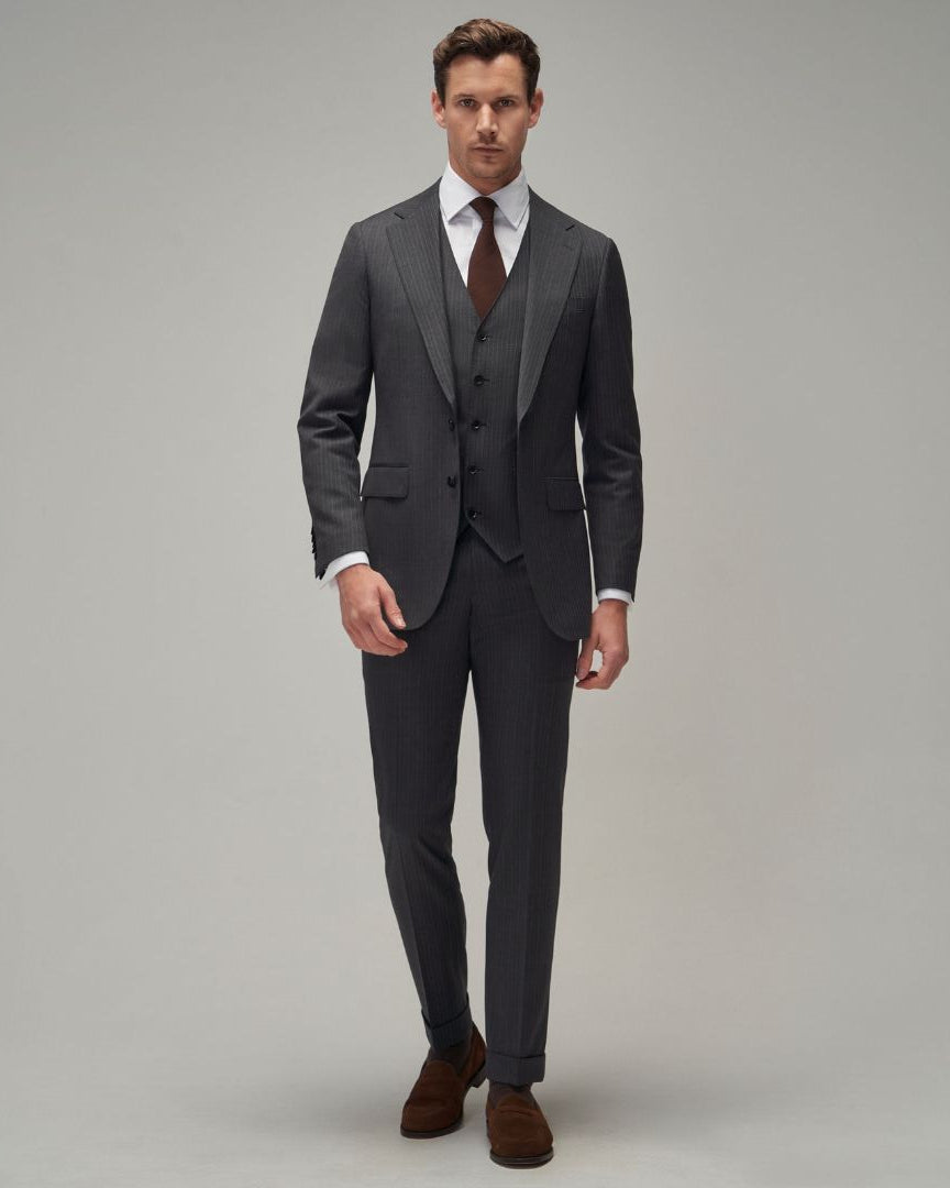 Grey Stripe Suit - Brent Wilson