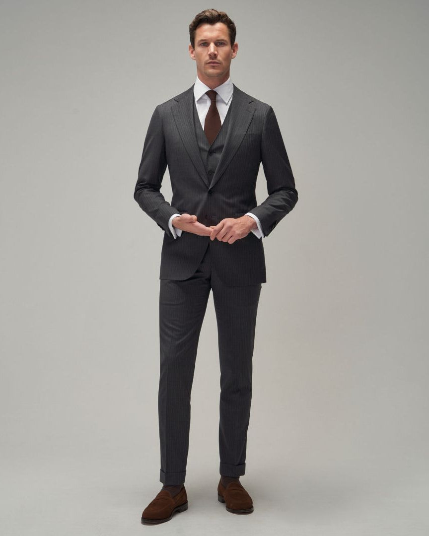 Grey Stripe Suit - Brent Wilson