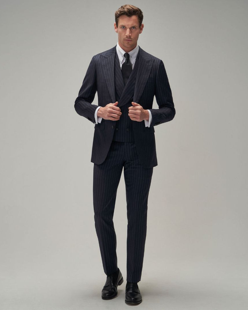 Ink Navy Stripe Suit - Brent Wilson