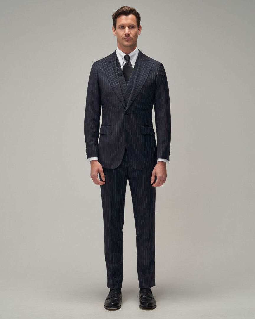 Ink Navy Stripe Suit - Brent Wilson
