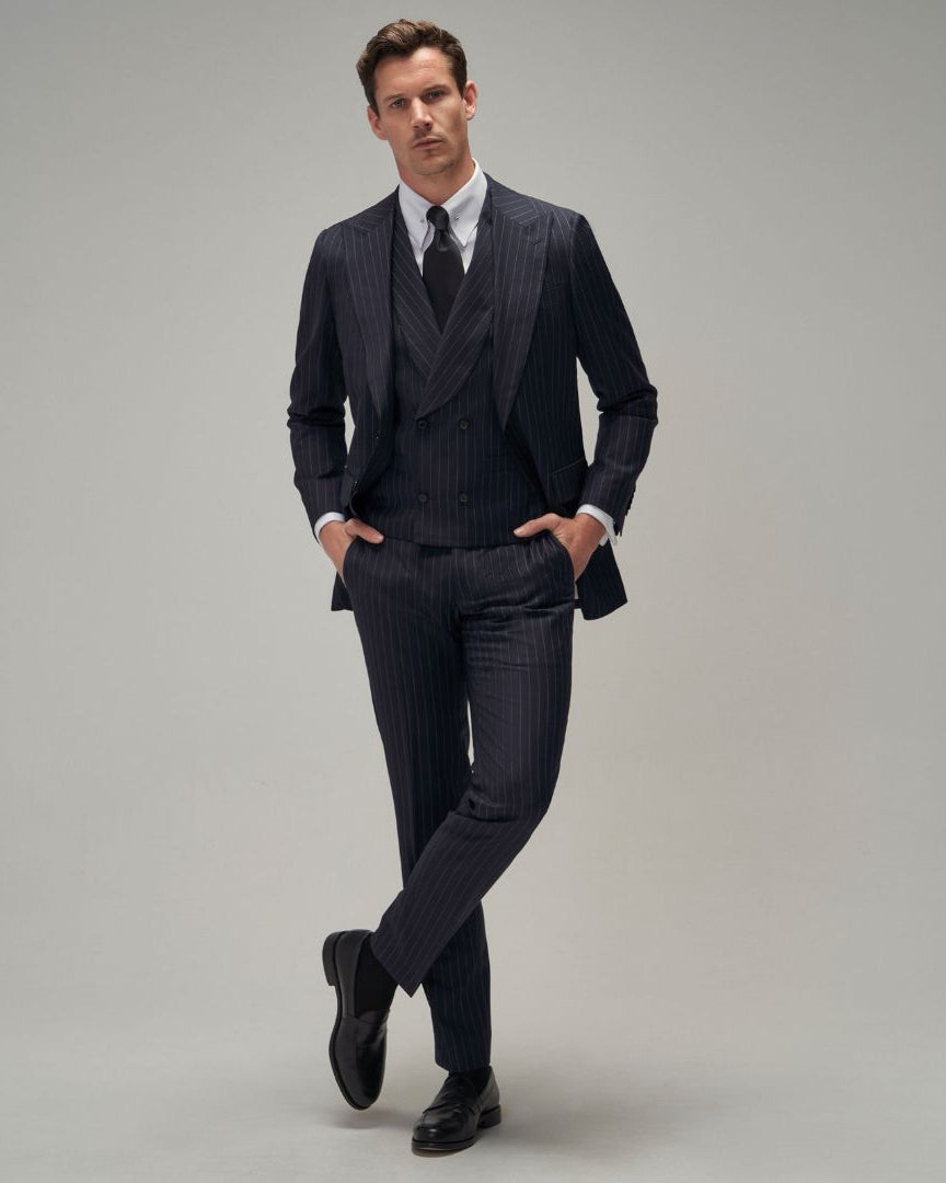 Ink Navy Stripe Suit - Brent Wilson