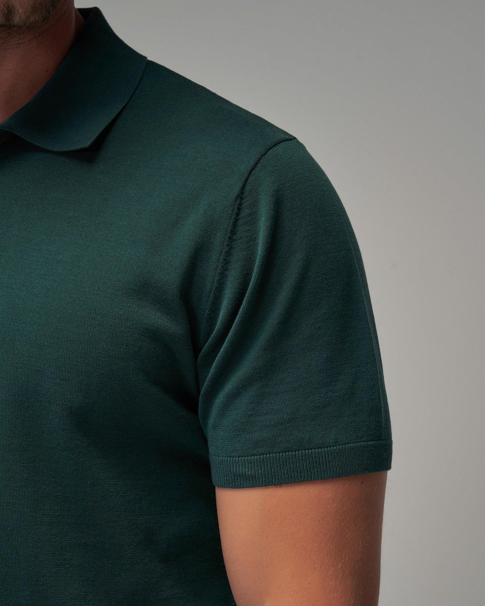 Knit Polo - Green - Brent Wilson