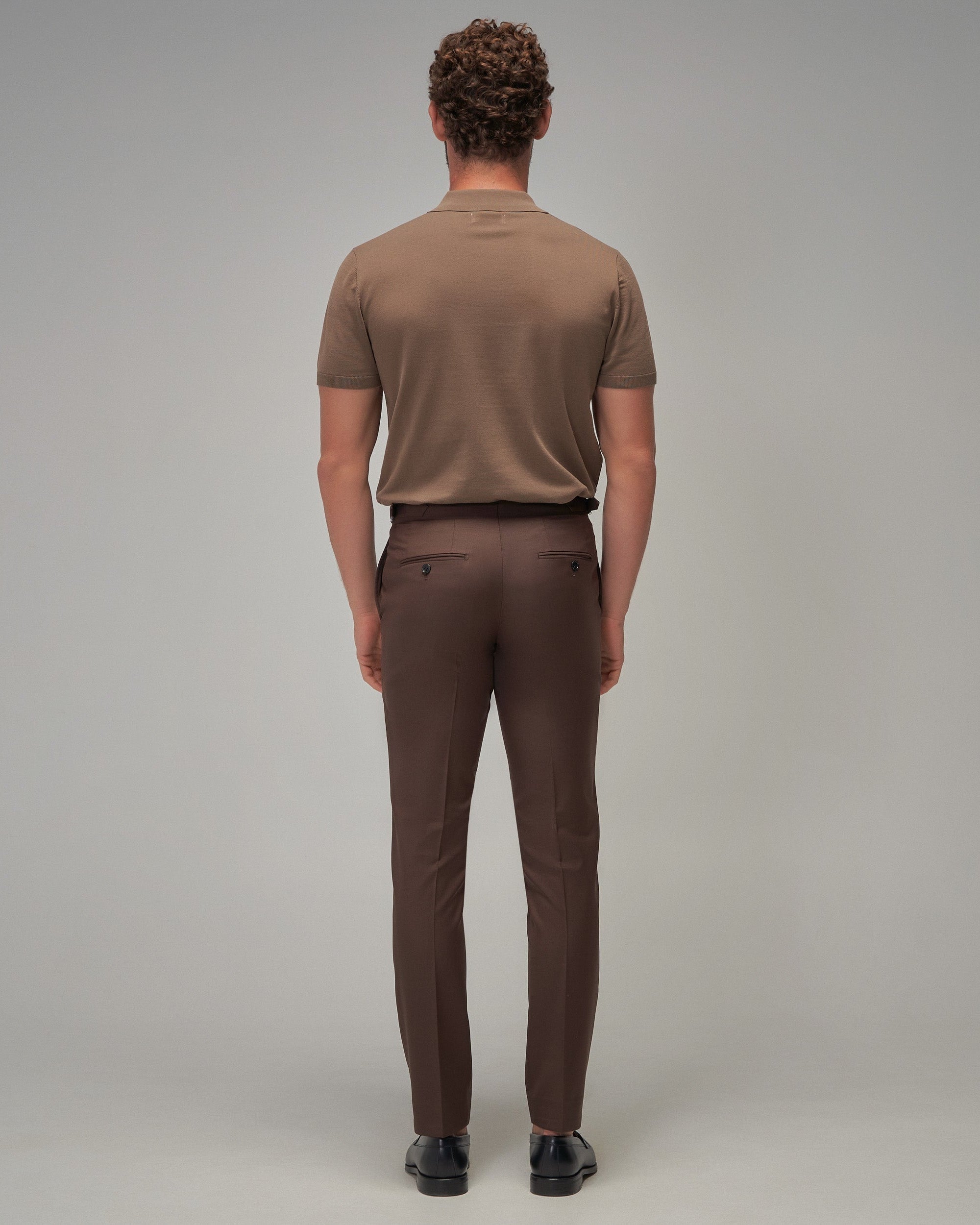 Knit Polo - Mocha - Brent Wilson