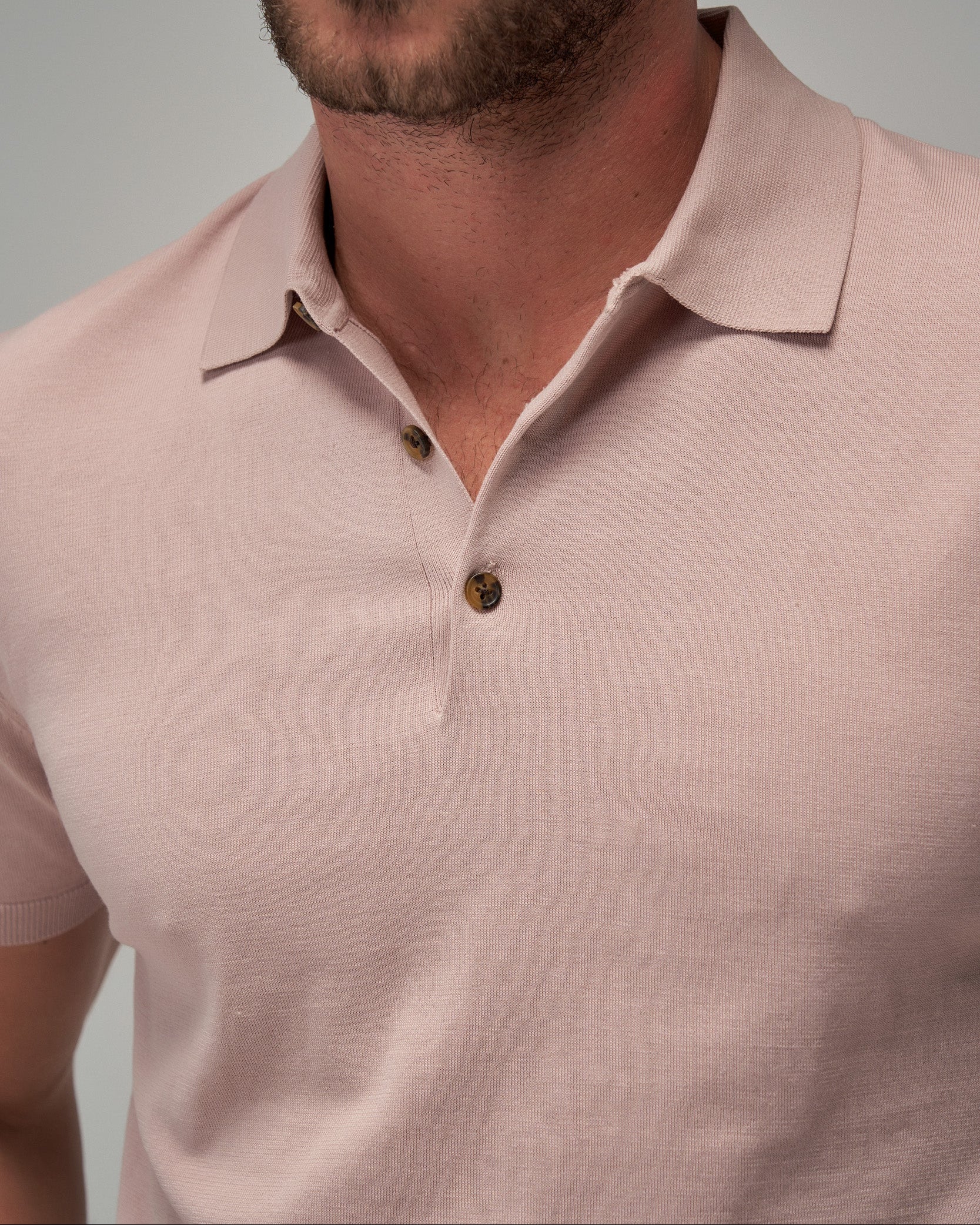 Knit Polo - Musk - Brent Wilson