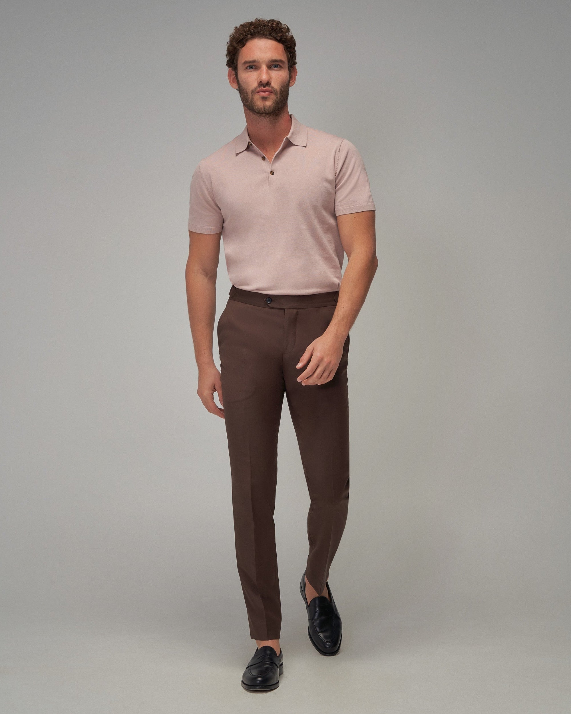 Knit Polo - Musk - Brent Wilson