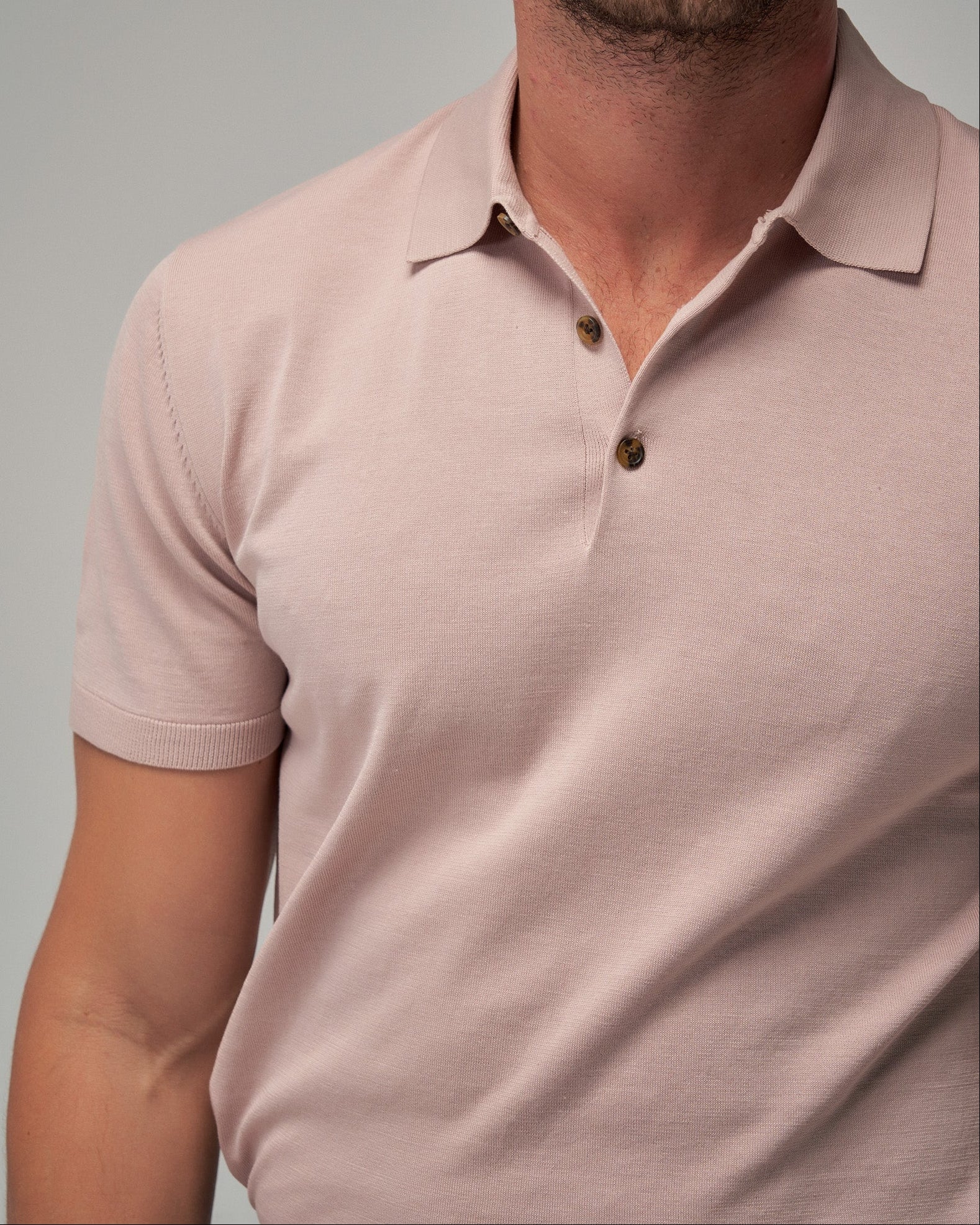 Knit Polo - Musk - Brent Wilson