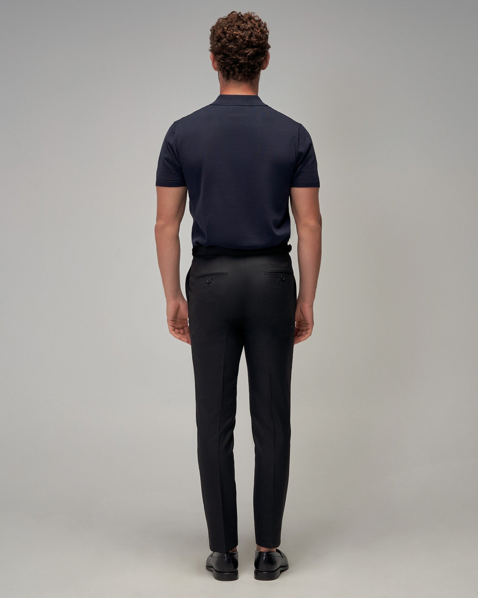 Knit Polo - Navy - Brent Wilson