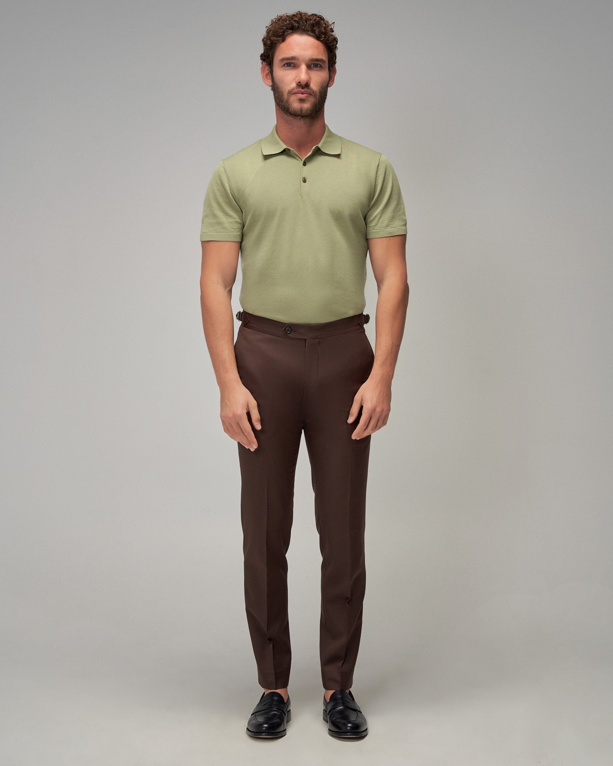 Knit Polo - Sage - Brent Wilson