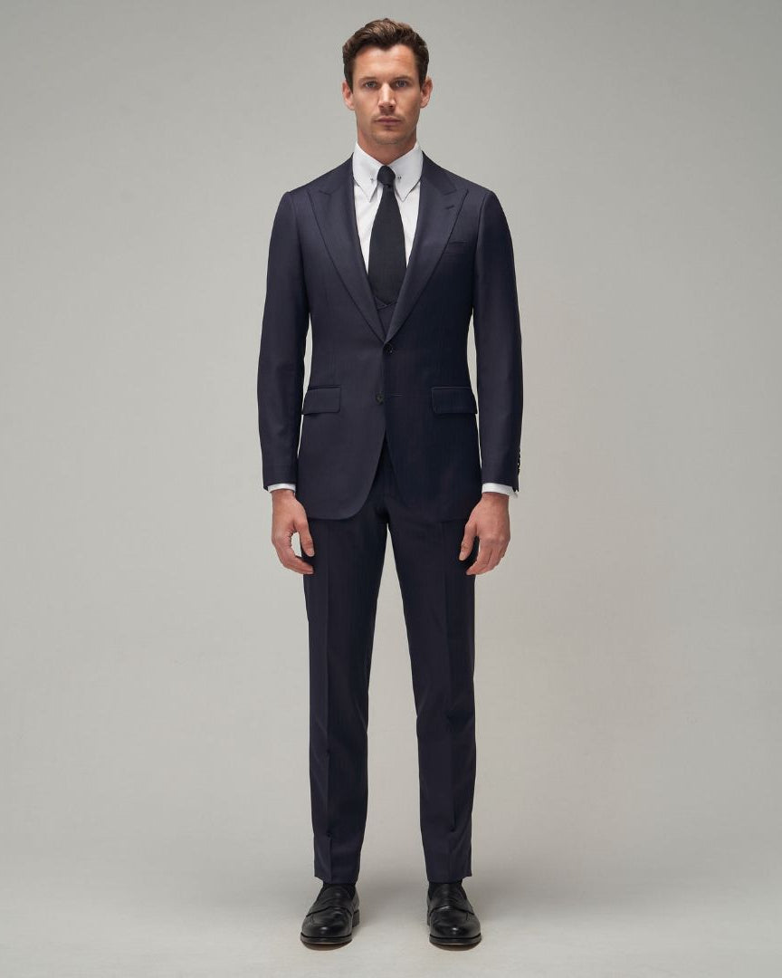 Navy / Red Stripe Suit - Brent Wilson