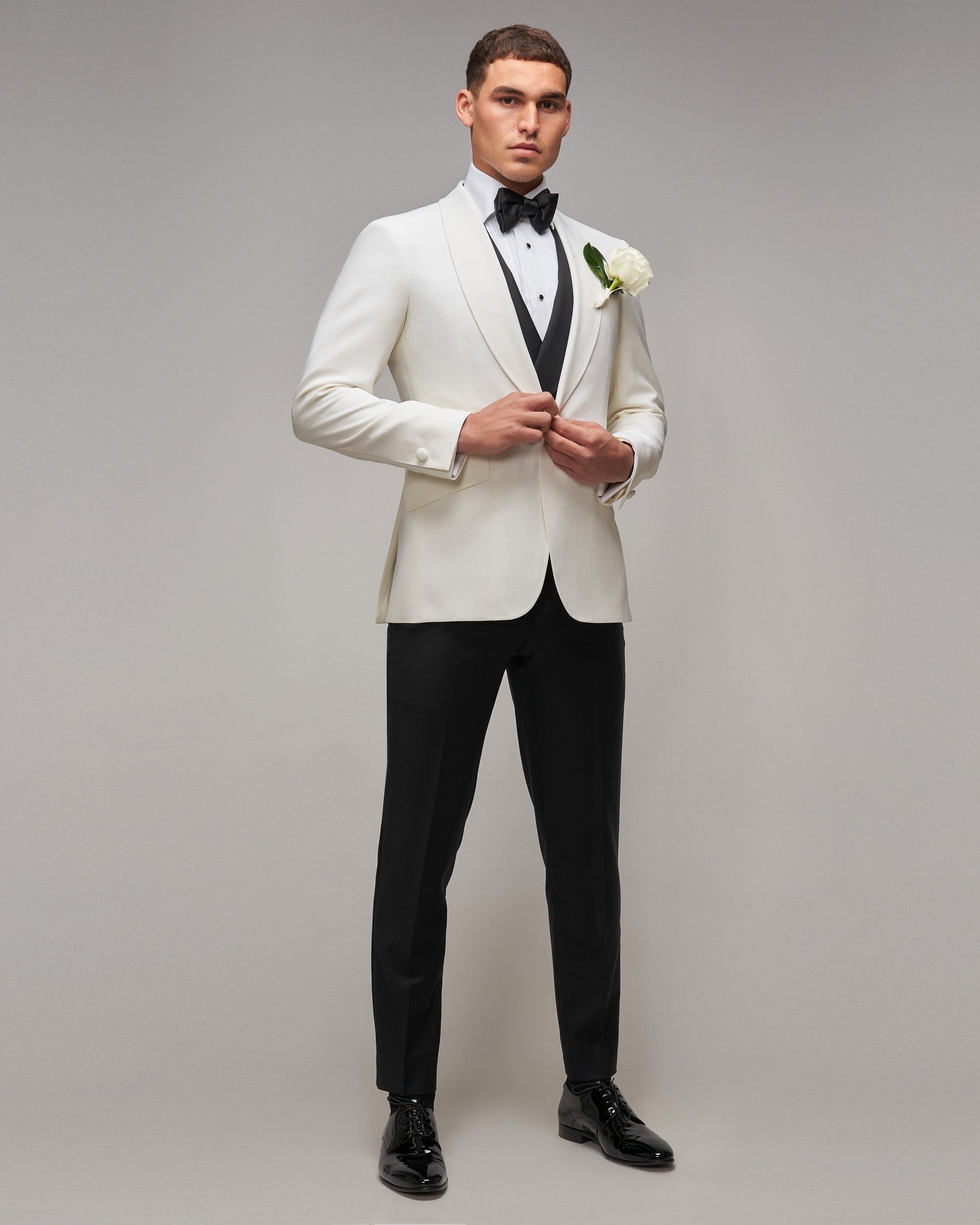 Off White Shawl Tuxedo - Brent Wilson
