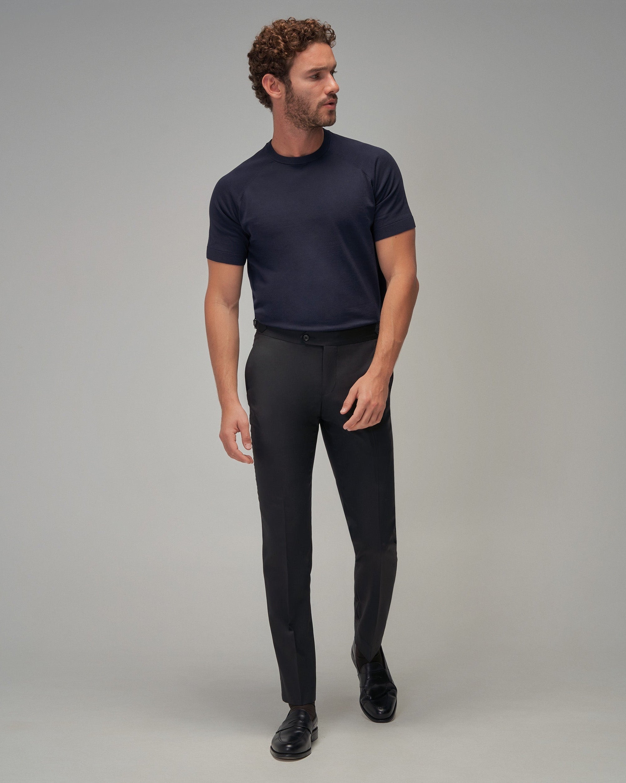 Raglan Sleeve T-Shirt - Navy - Brent Wilson