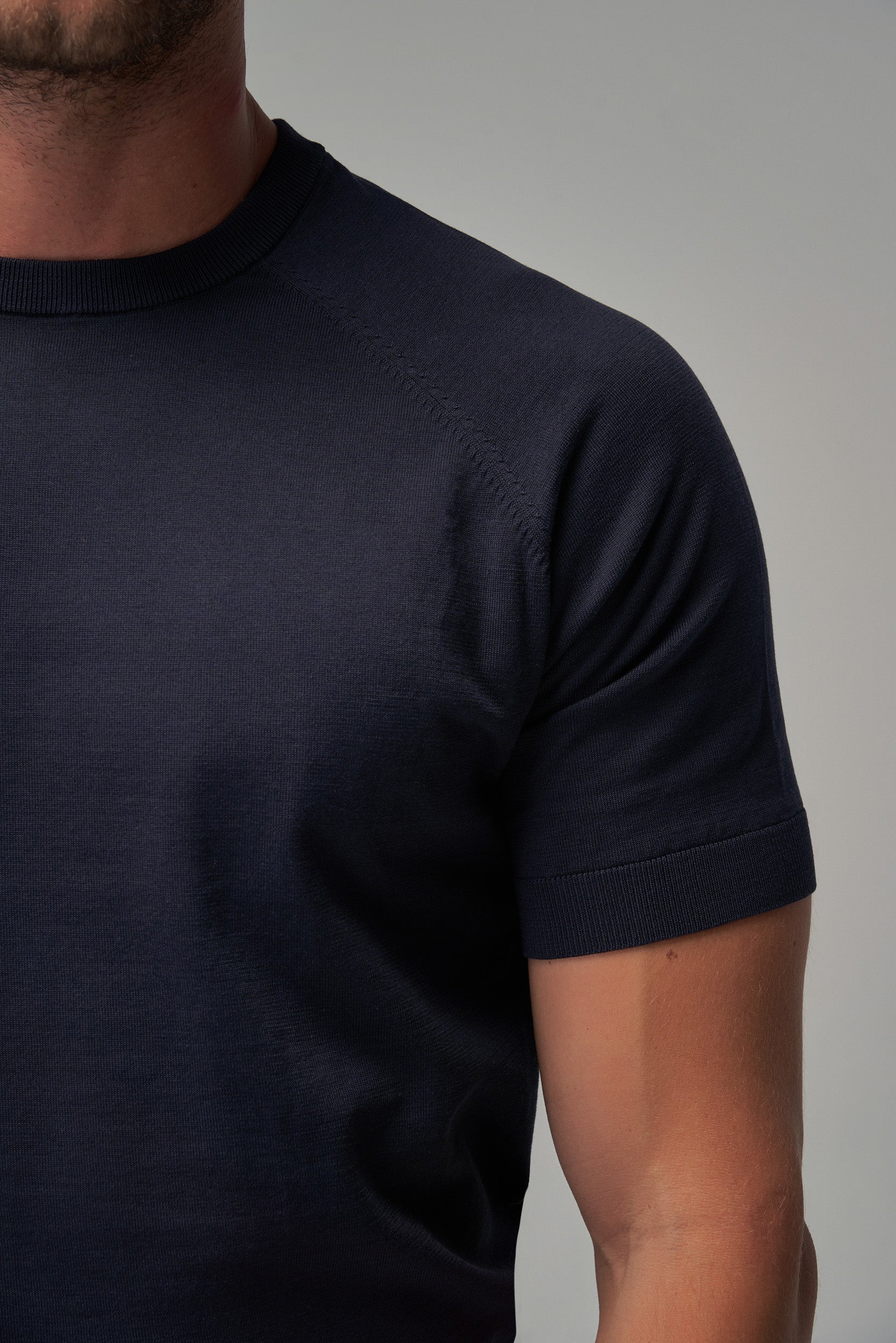 Raglan Sleeve T-Shirt - Navy - Brent Wilson