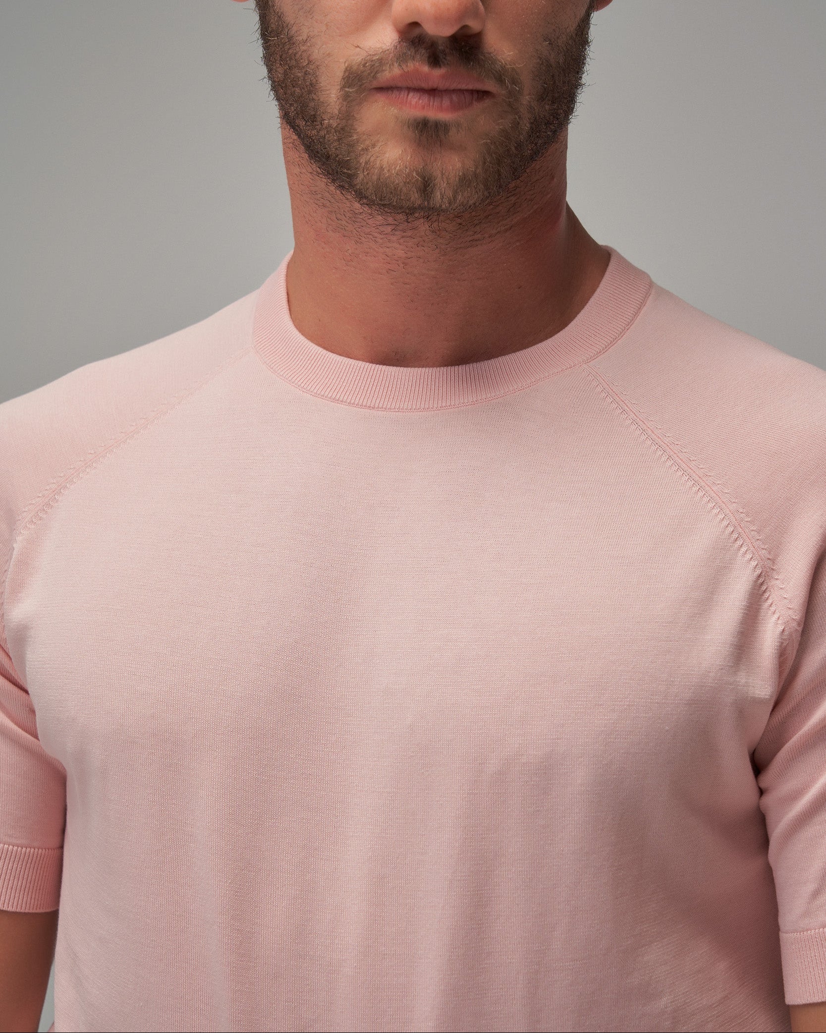 Raglan Sleeve T-Shirt - Pink - Brent Wilson