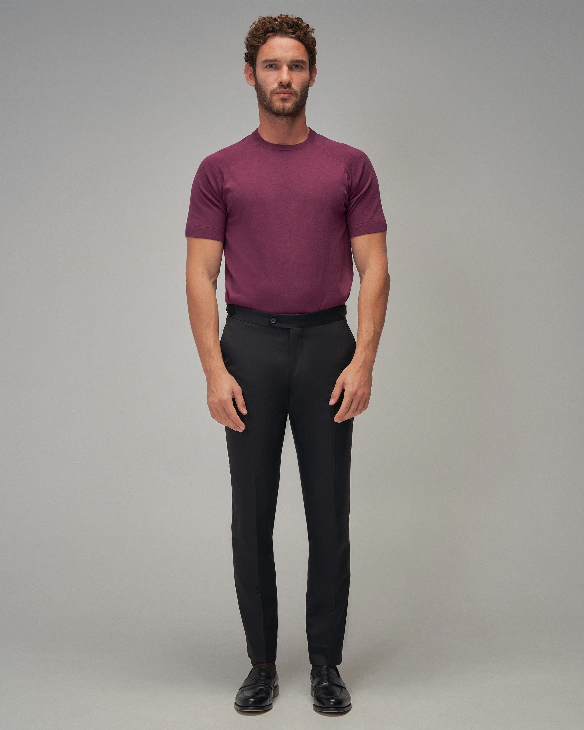Raglan Sleeve T-Shirt - Plum - Brent Wilson