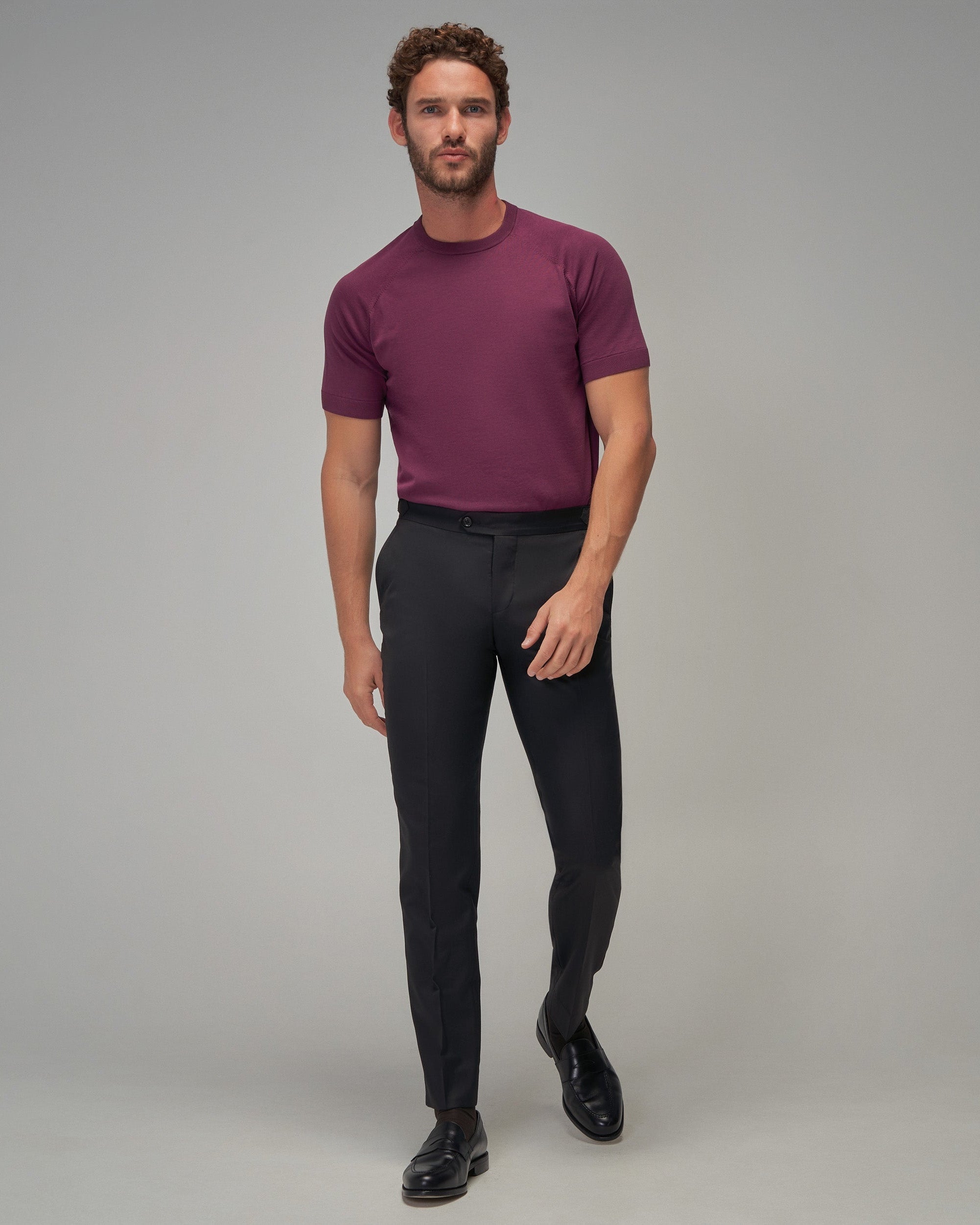 Raglan Sleeve T-Shirt - Plum - Brent Wilson