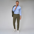 Army Green Linen Suit - Brent Wilson