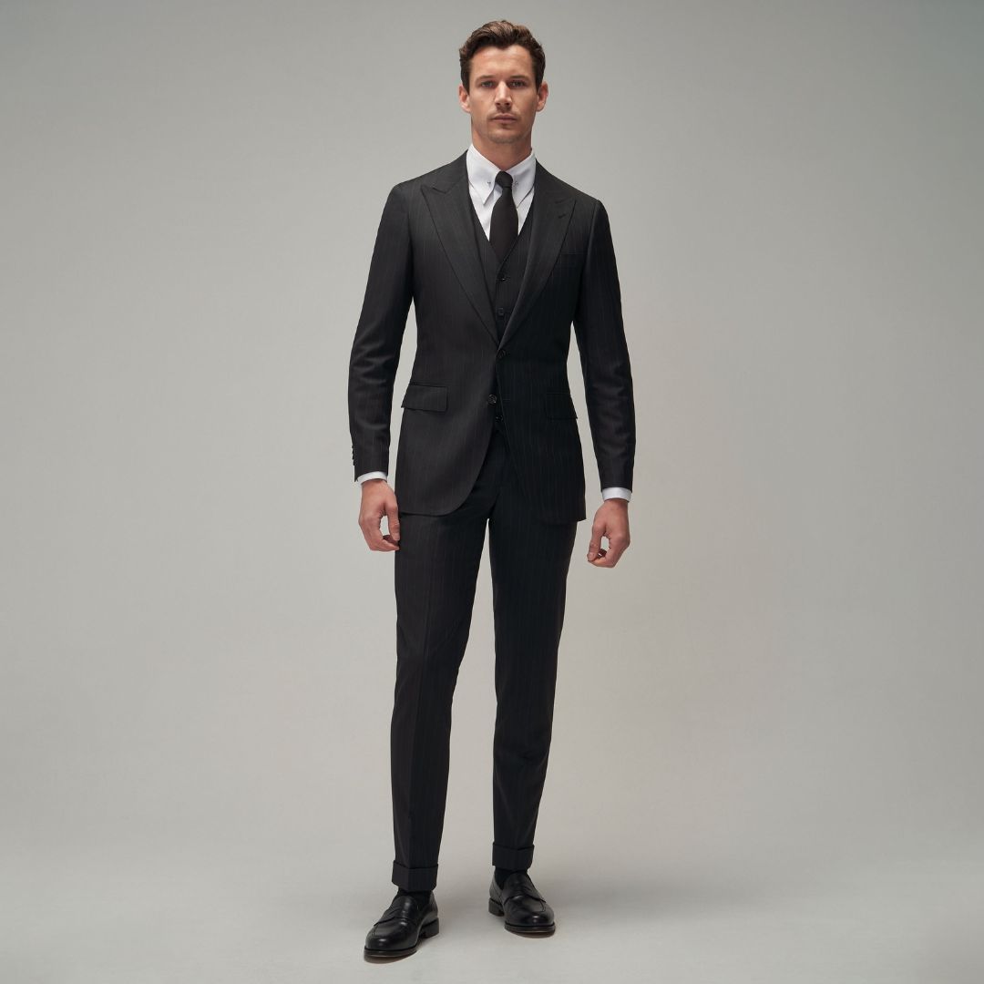 Black / White Stripe Suit - Brent Wilson