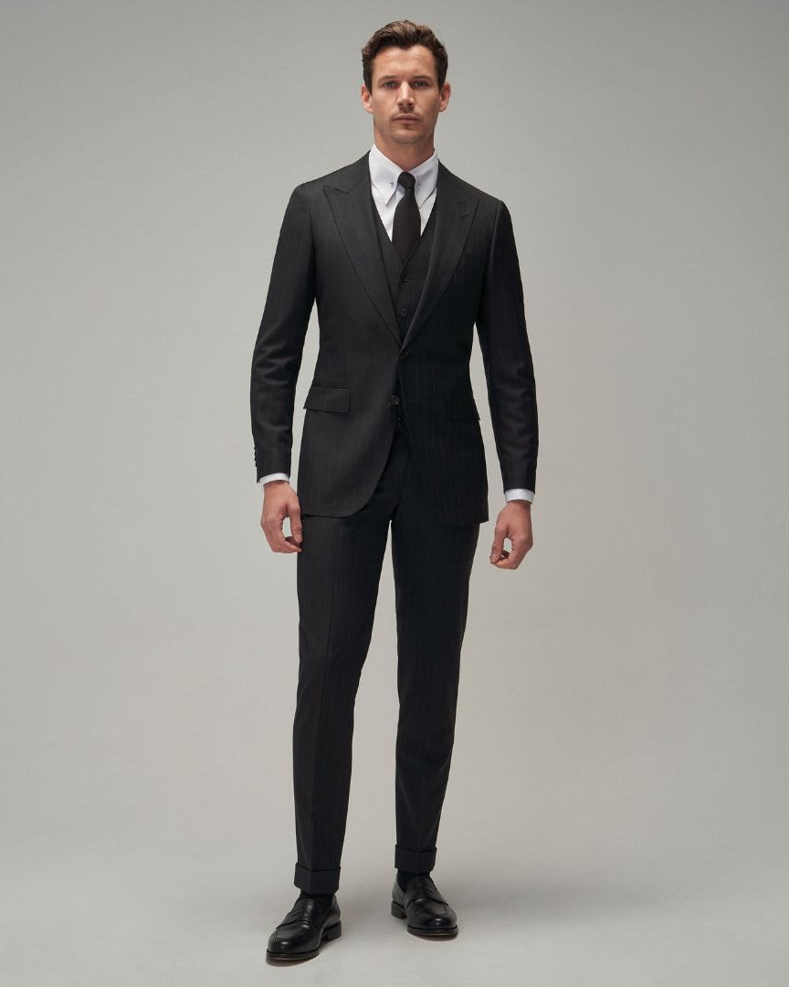 Black / White Stripe Suit - Brent Wilson