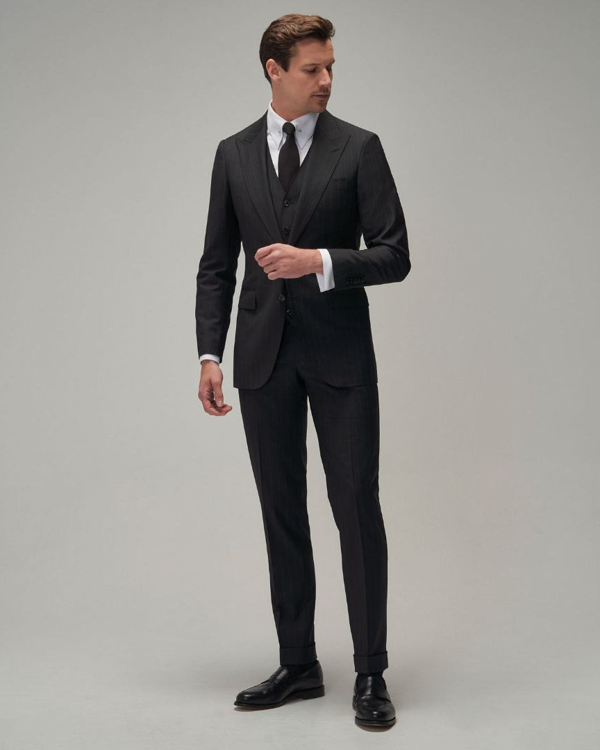 Black / White Stripe Suit - Brent Wilson