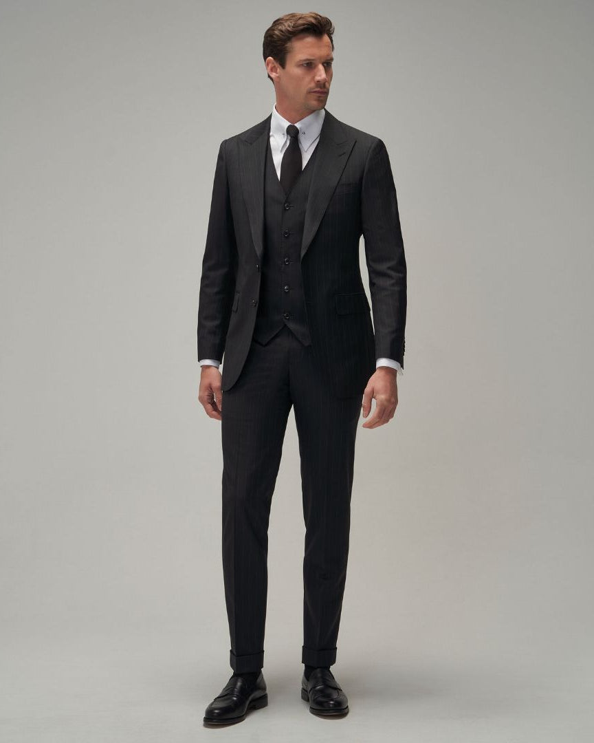 Black / White Stripe Suit - Brent Wilson