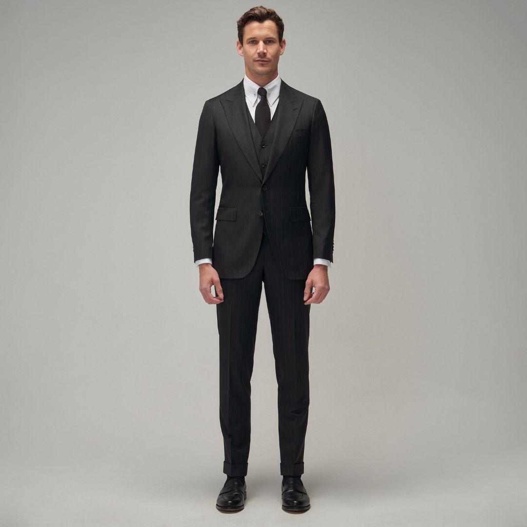 Black / White Stripe Suit - Brent Wilson