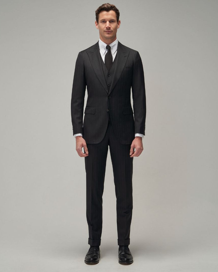 Black / White Stripe Suit - Brent Wilson