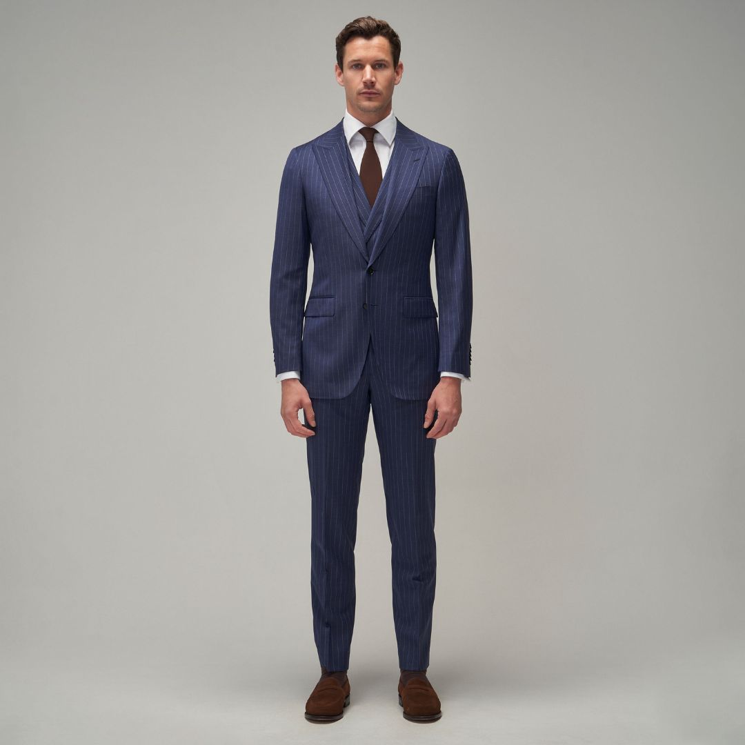 Blue Stripe Suit - Brent Wilson