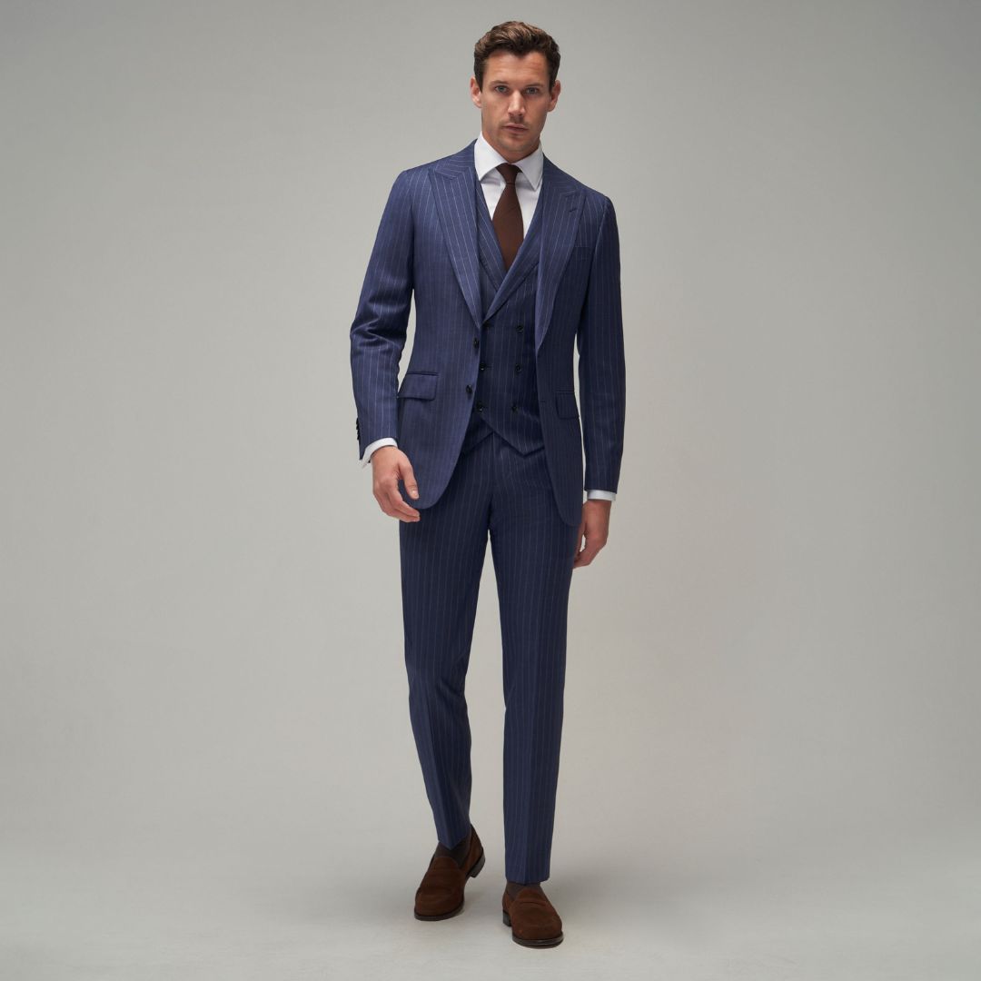 Blue Stripe Suit - Brent Wilson