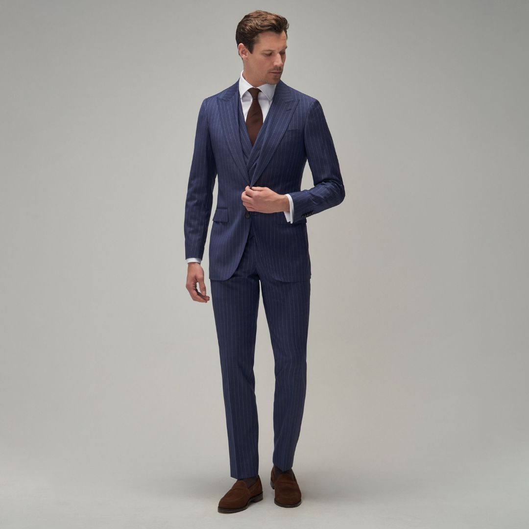 Blue Stripe Suit - Brent Wilson
