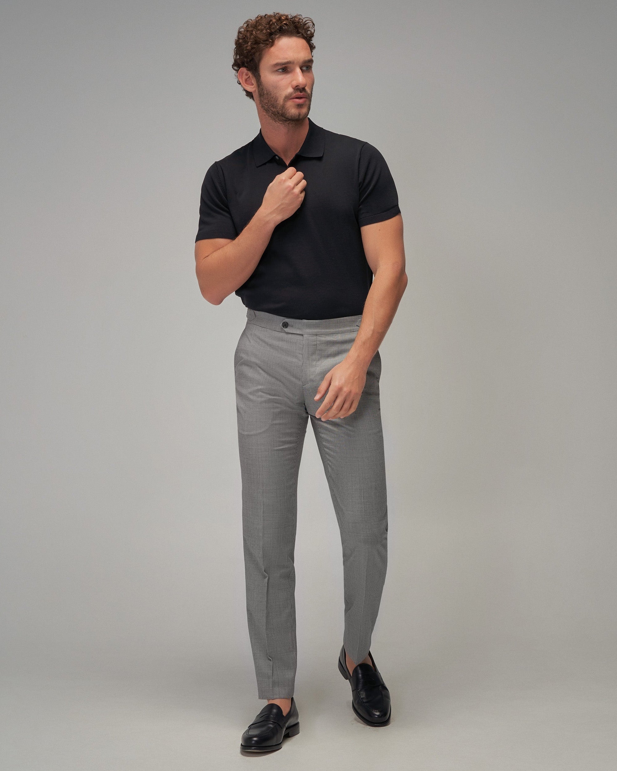 Knit Polo - Black - Brent Wilson