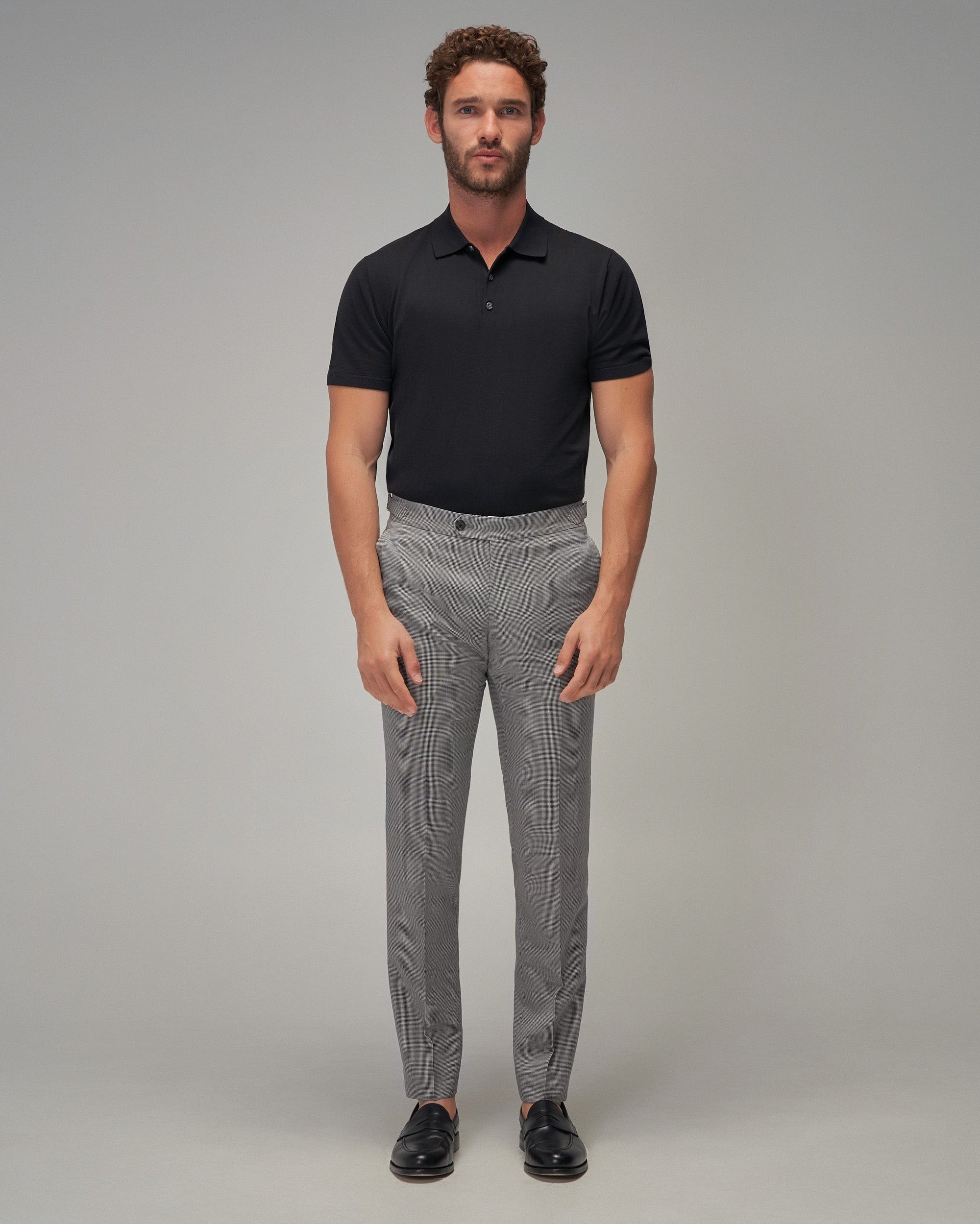 Knit Polo - Black - Brent Wilson