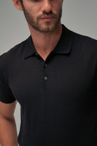Knit Polo - Black - Brent Wilson