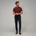 Knit Polo - Burgundy - Brent Wilson