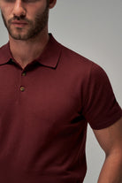 Knit Polo - Burgundy - Brent Wilson