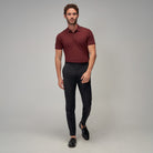 Knit Polo - Burgundy - Brent Wilson