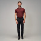 Knit Polo - Burgundy - Brent Wilson