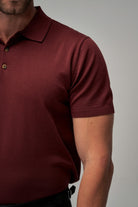 Knit Polo - Burgundy - Brent Wilson