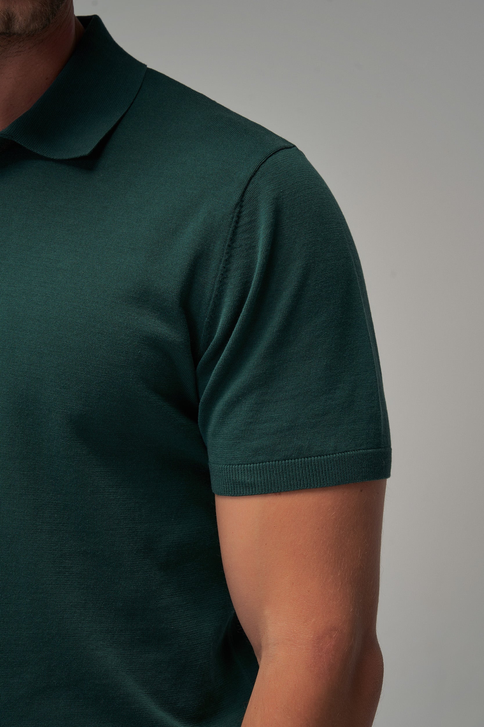 Knit Polo - Green - Brent Wilson