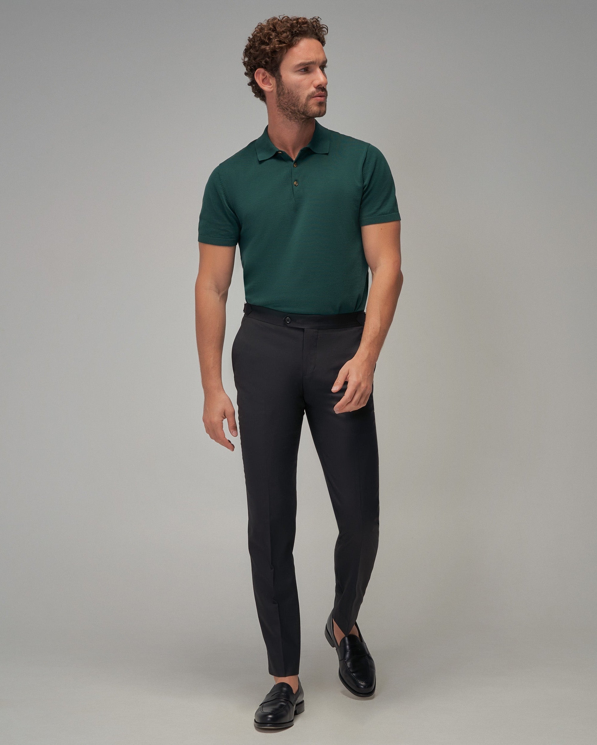 Knit Polo - Green - Brent Wilson