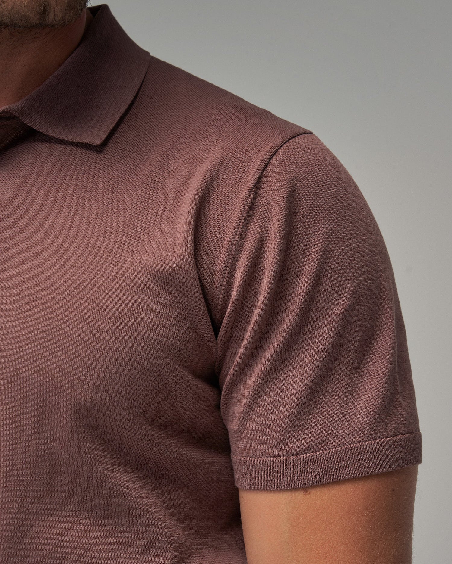 Knit Polo - Lt Brown - Brent Wilson